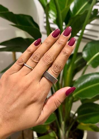 the berry colored. nails