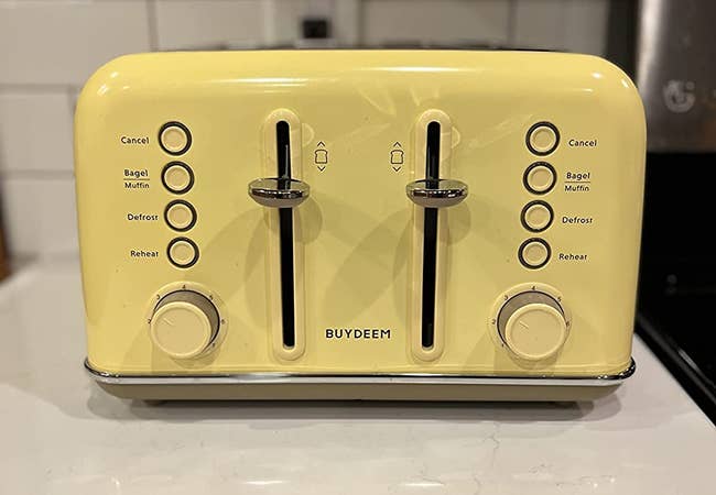 a reviewer's yellow toaster