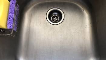 Reviewer's sink after using Hope's Perfect Sink Cleaner