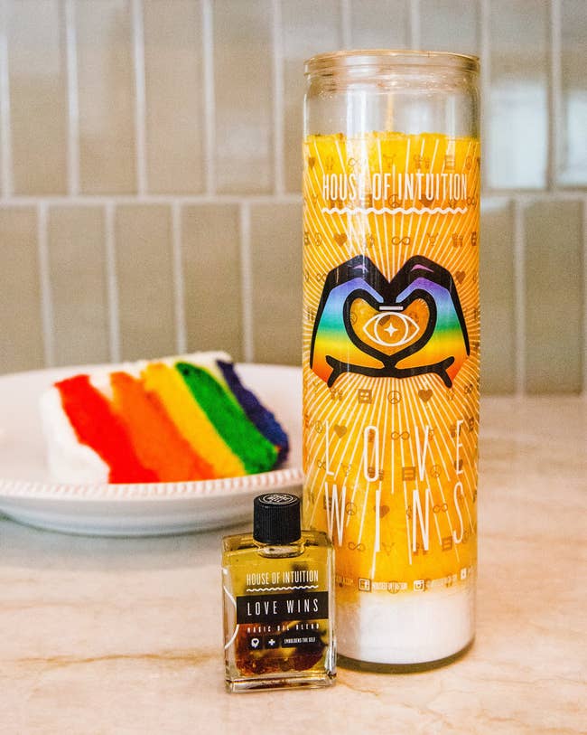 Candle and lipid  labeled 