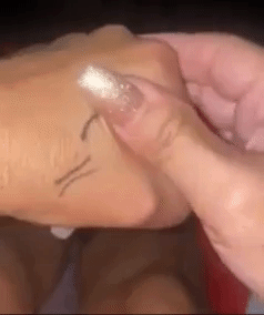 gif of reviewer trying to instrumentality     disconnected  eyeliner 