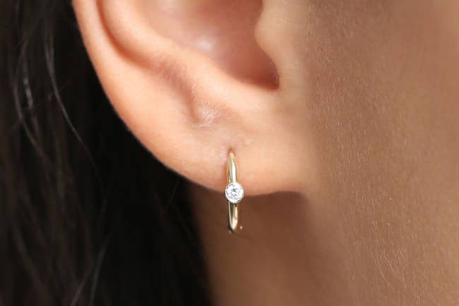 An ear with the earring