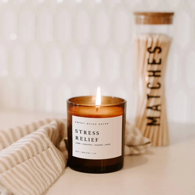the stress relief candle