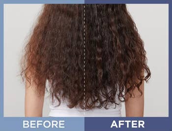 A examination of curly hairsbreadth earlier and aft utilizing a merchandise with aloe vera, showing smoother and healthier waves. Text emphasizes hairsbreadth prime results