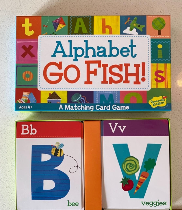 Peaceable Kingdom Alphabet Go Fish! Card Game
