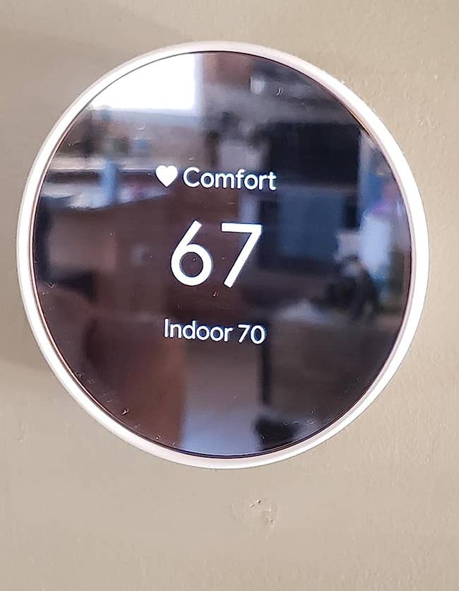 Reviewer's Google Nest smart thermometer 