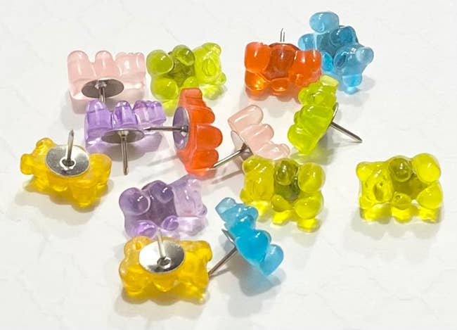 gummy bear shaped thumbtacks