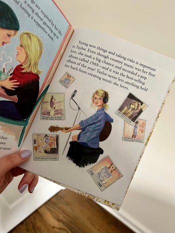 a page from inside the taylor swift little golden book