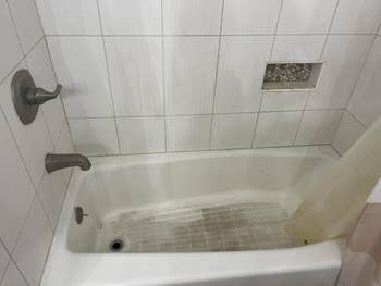 Reviewer's soiled  tub