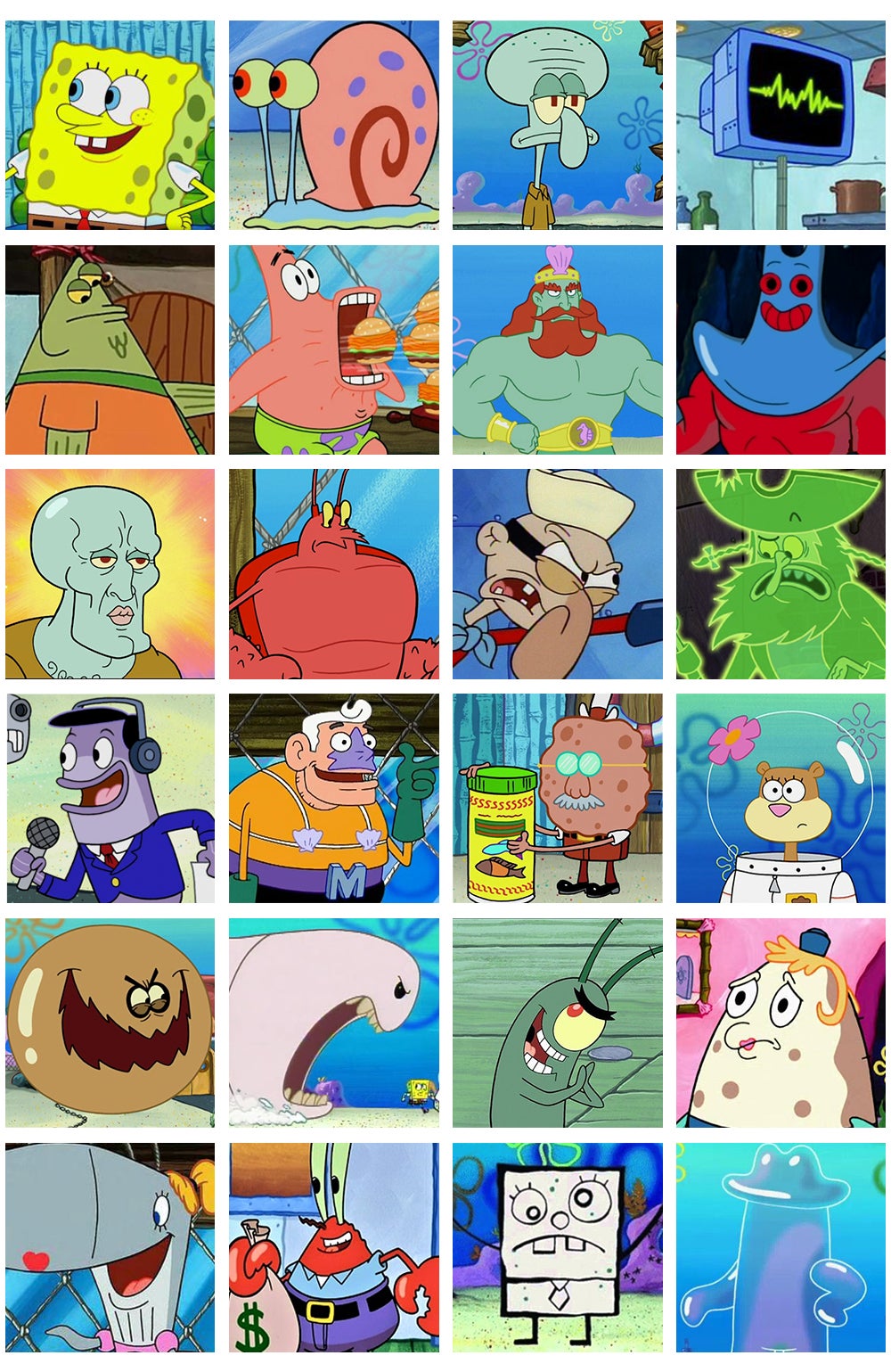 all spongebob characters ever