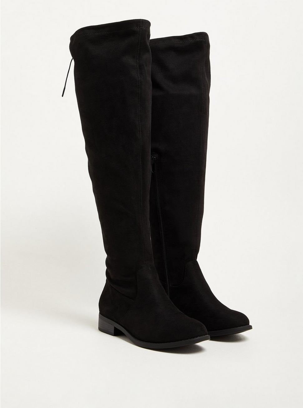 the black over-the-knee boots