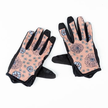 product image of floral bike gloves