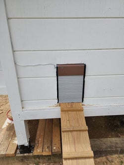 the door closed on the same coop