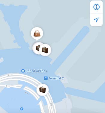 A screenshot of the determination  of the AirTag devices