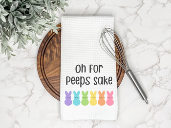 kitchen towel that reads 