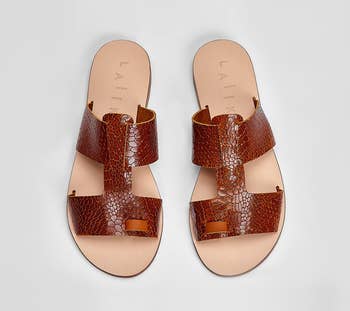 sandal in amber snake
