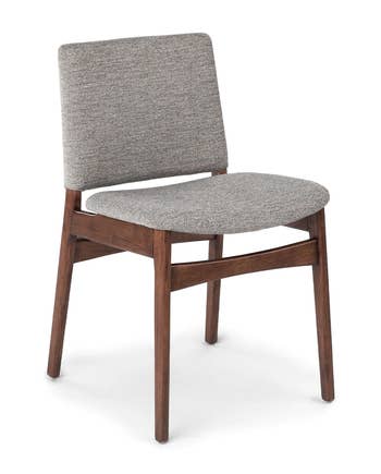a end up of the chair in grey