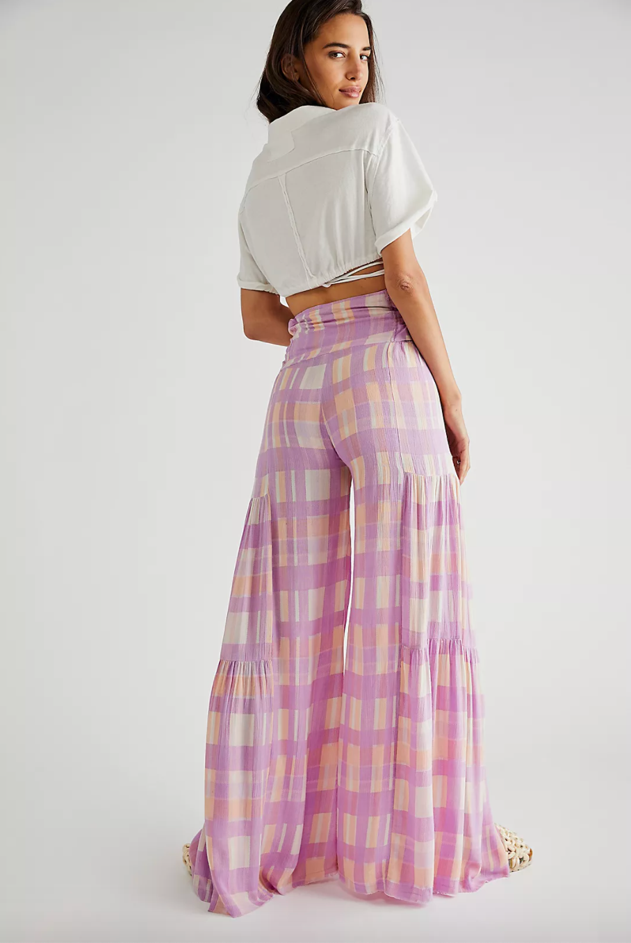 New Design Womens Palazzo Pants with Custom Logo - China Culotte Pants and Wide  Leg Clothing price | Made-in-China.com