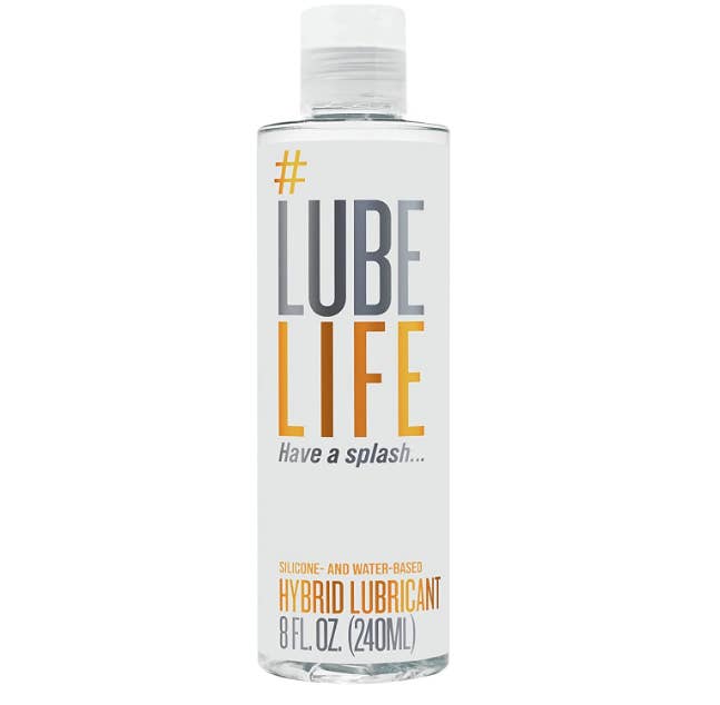 Bottle of #lubelife hybrid lubricant