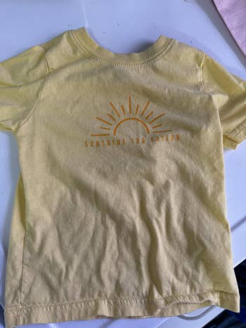 Yellow T-shirt with 