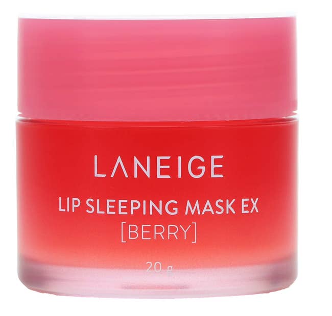 Laneige Lip Sleeping Mask EX successful Berry flavor, 20g jar, featuring a elemental cylindrical design