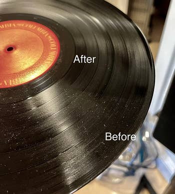a reviewer's record before and after being cleaned