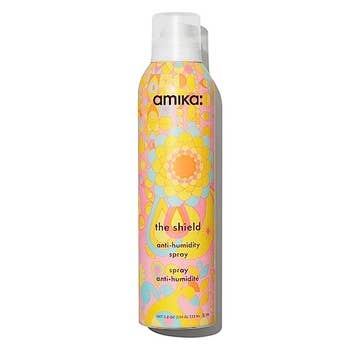 Amika The Shield Anti-Humidity Spray bottle for hair styling
