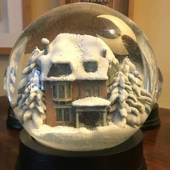 a different house in snow globe 