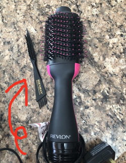 The tool next to a hair tool