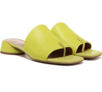the shoes in lime green 
