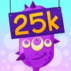 The number twenty-five thousand under a small green monster