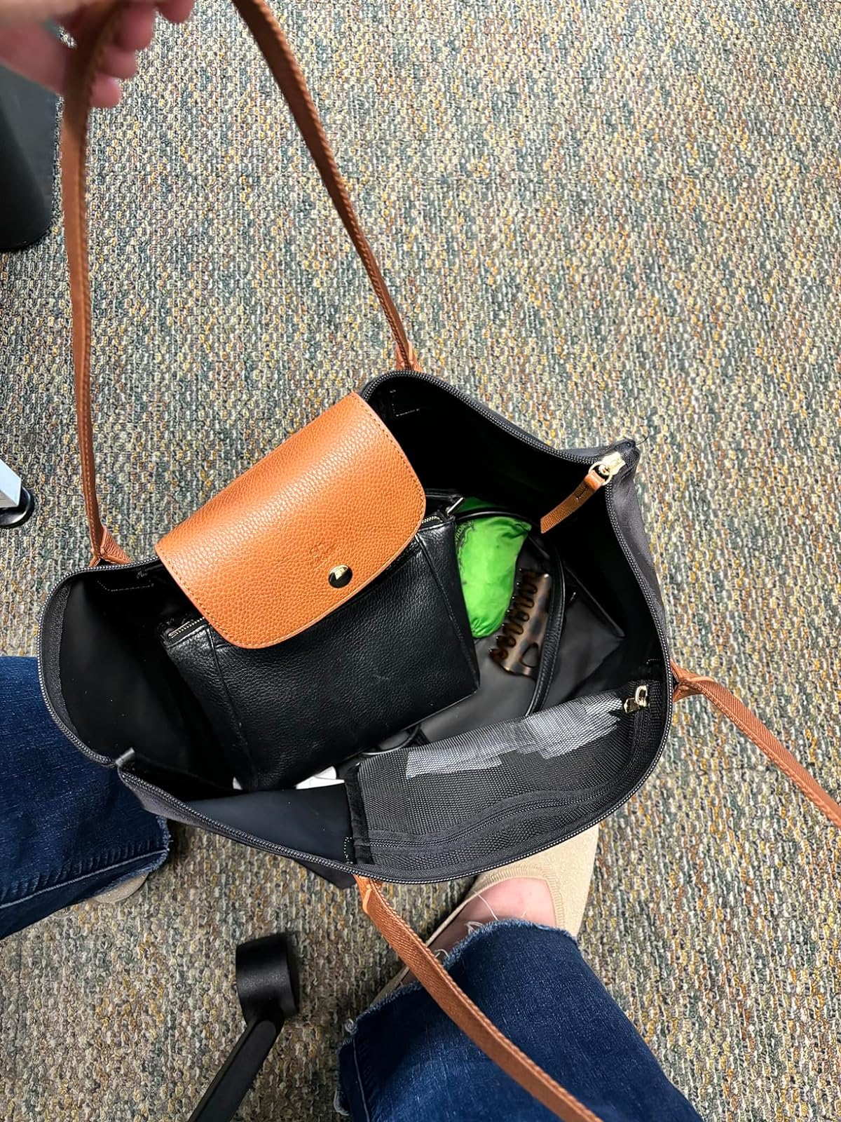 the wrong  of the tote bag