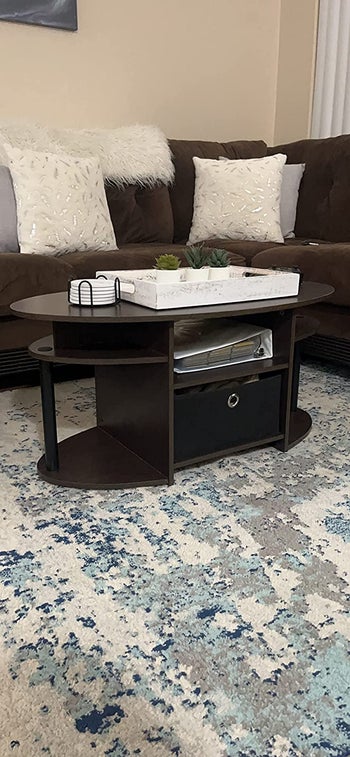 reviewer photo of brown coffee table
