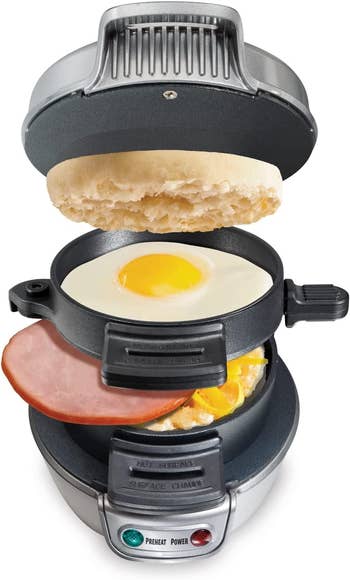 A presumption    of the sandwich maker's layered design