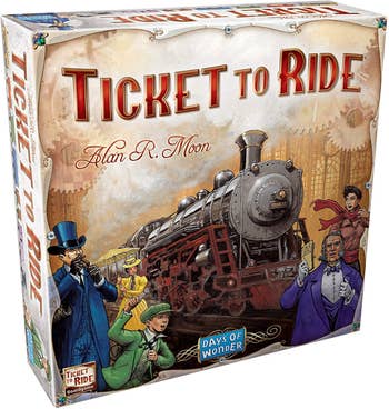 The Ticket to ride game box 