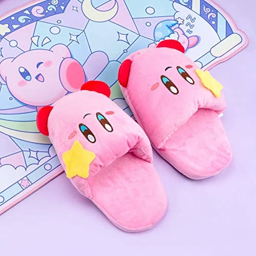 pink kirby slippers