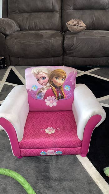 a clean children's armchair