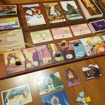 a reviewer photo of the contents of the game 