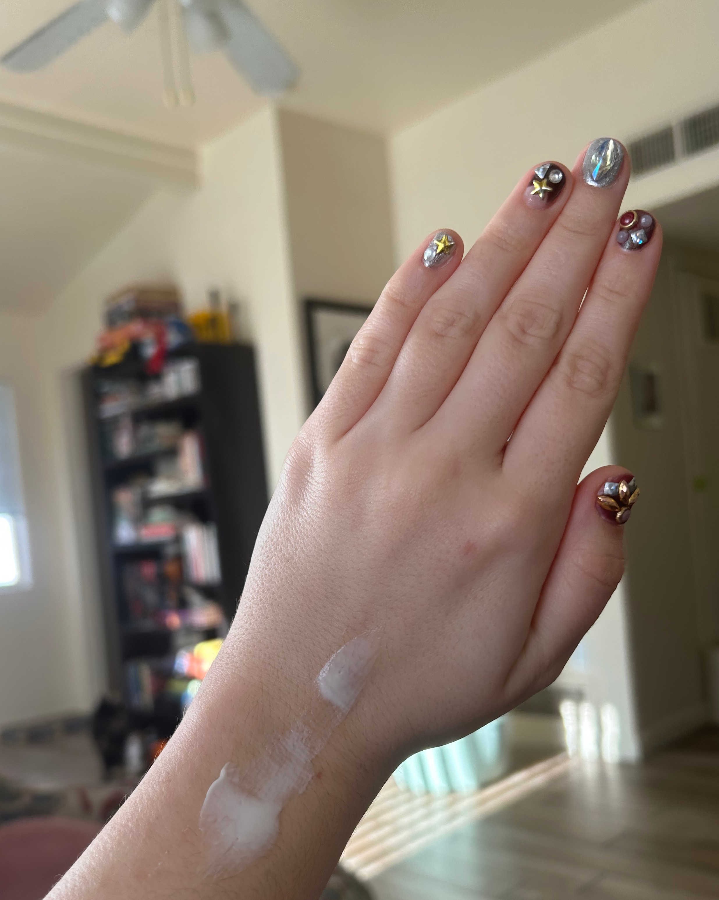 Close up   of lotion texture