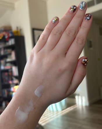Close up of lotion texture