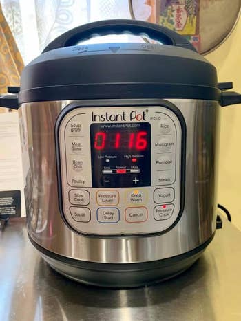 reviewer image of the Instant Pot with timer