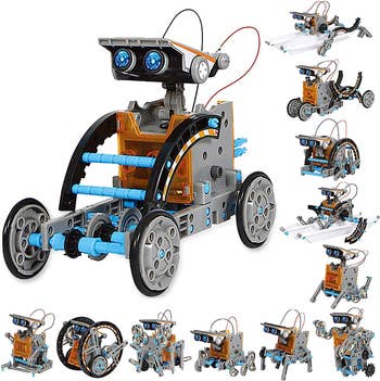 Robot with all twelve design options