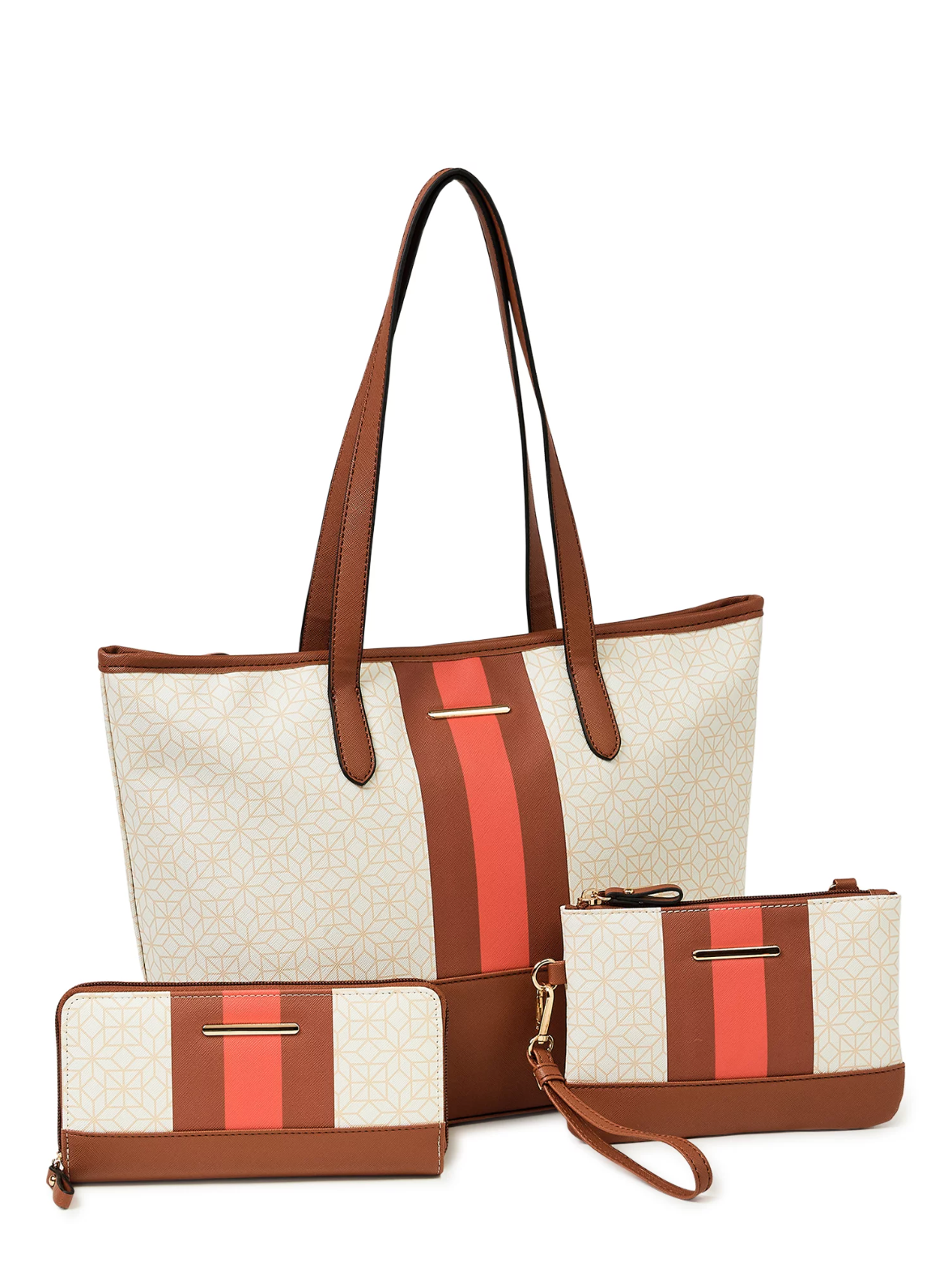 Time and Tru Women's 3-Piece Tote Bag Set