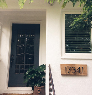 reviewer's home with the numbers 17341