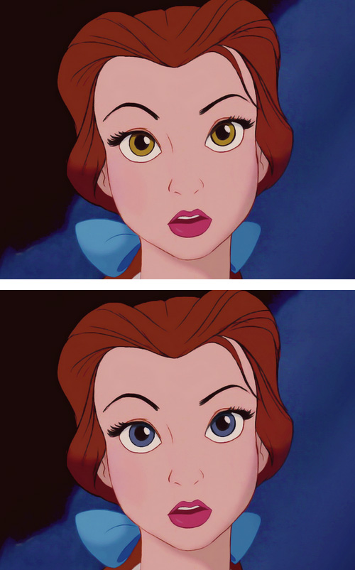 disney princess with blue eyes and brown hair