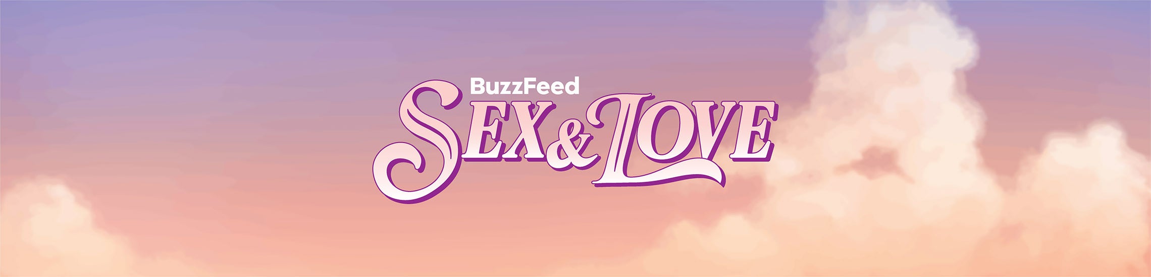 BuzzFeed Sex & Love with cloud and sparkles background