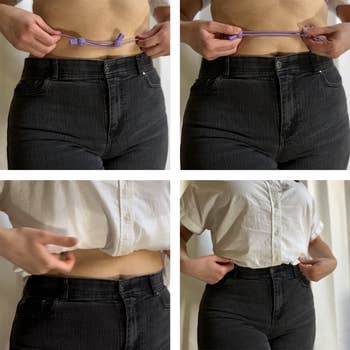 model showing how the Croptuck is used to crop a shirt