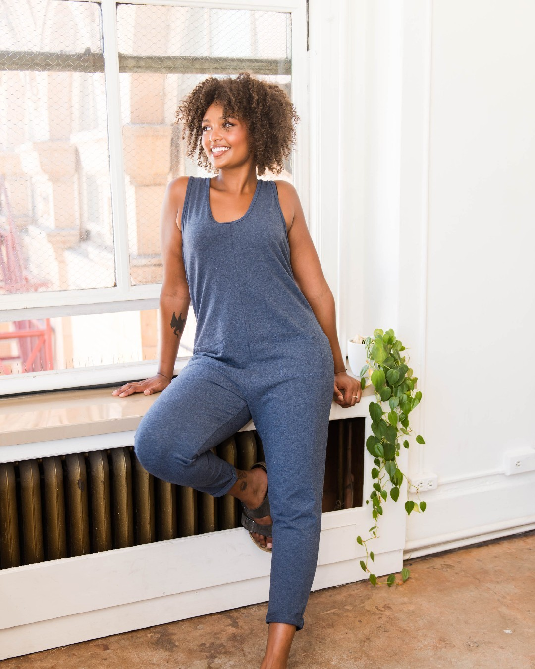 aerie track jumpsuit