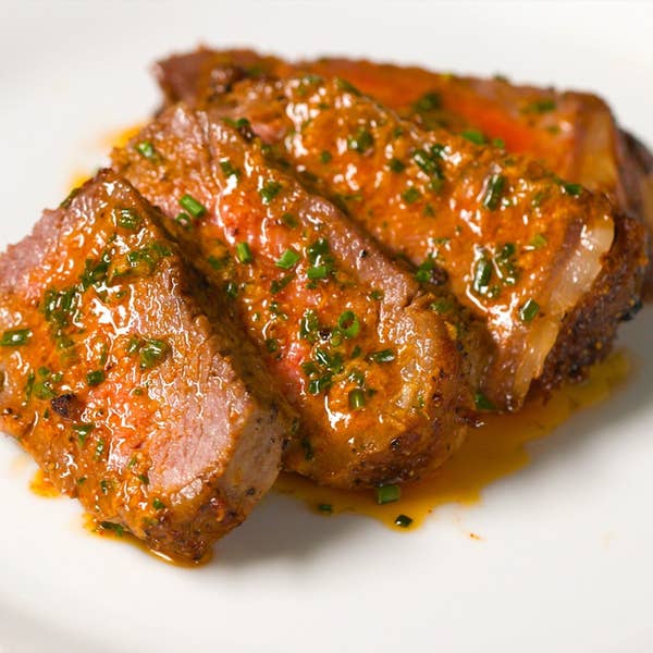 Air Fryer Steak With Cowboy Butter