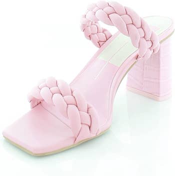 the pink heeled sandal